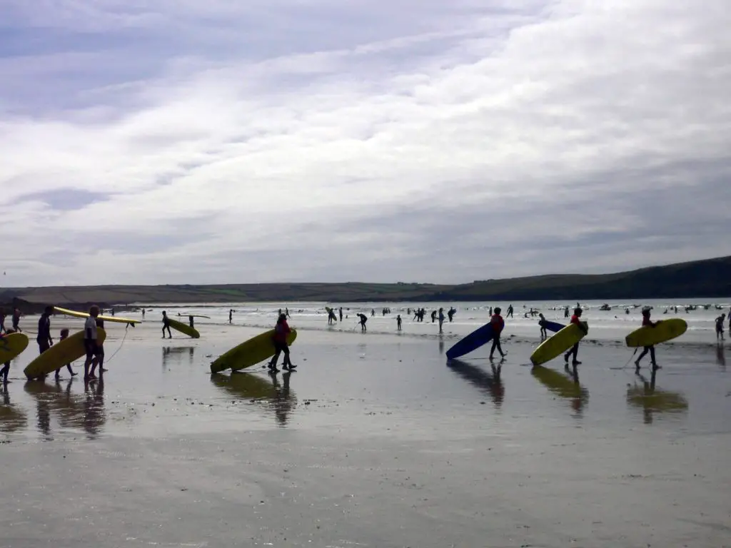 Surfs up surf school Polzeath