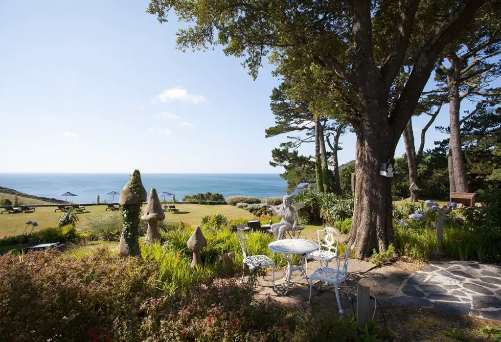 talland bay hotel view, cornwall south west coast path