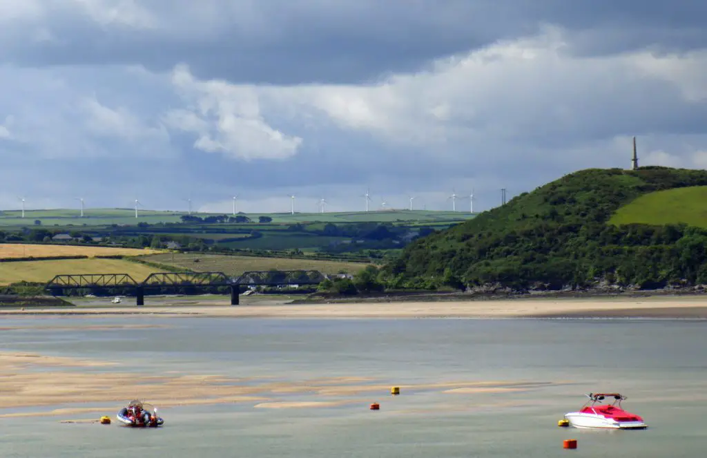 the camel estuary, views on the camel trail route